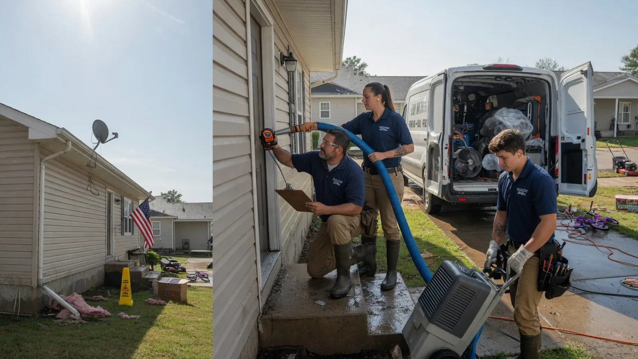 Ceiling Water Damage Restoration in Larned, KS near me